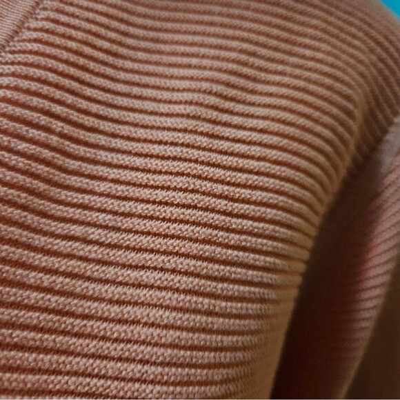 Talbots Peach Long Cardigan Ribbed - Picture 5 of 6